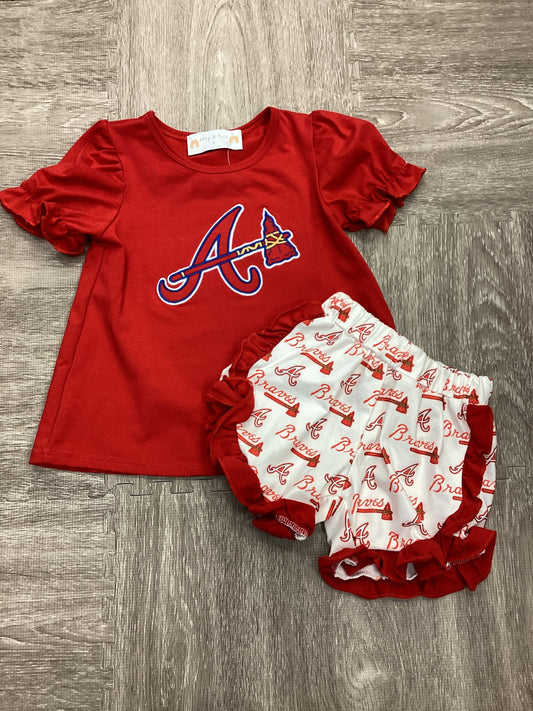 Girls Braves Shorts set