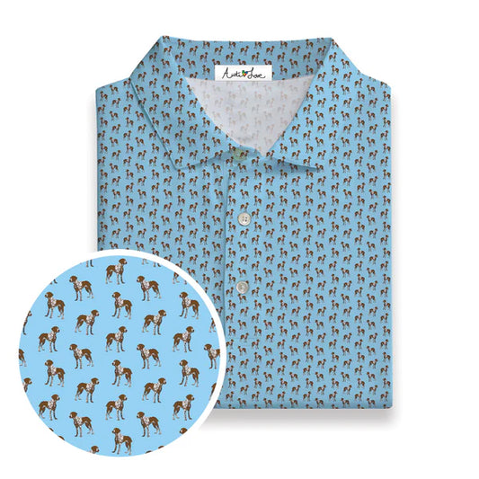 Auti Love Pointer Polo in Blue