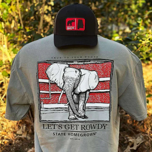 Let's Get Rowdy Elephant Pocket Tee