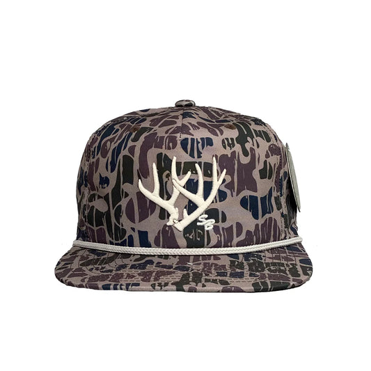 Speckle Bellies Rack Rope Hat in Beaver Bottom