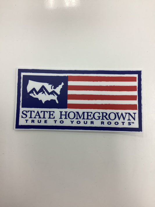 State Homegrown “True to Your Roots” American Sticker