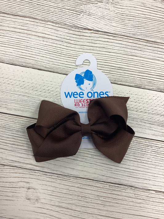 Wee Ones Size Small Coffee Brown Bow