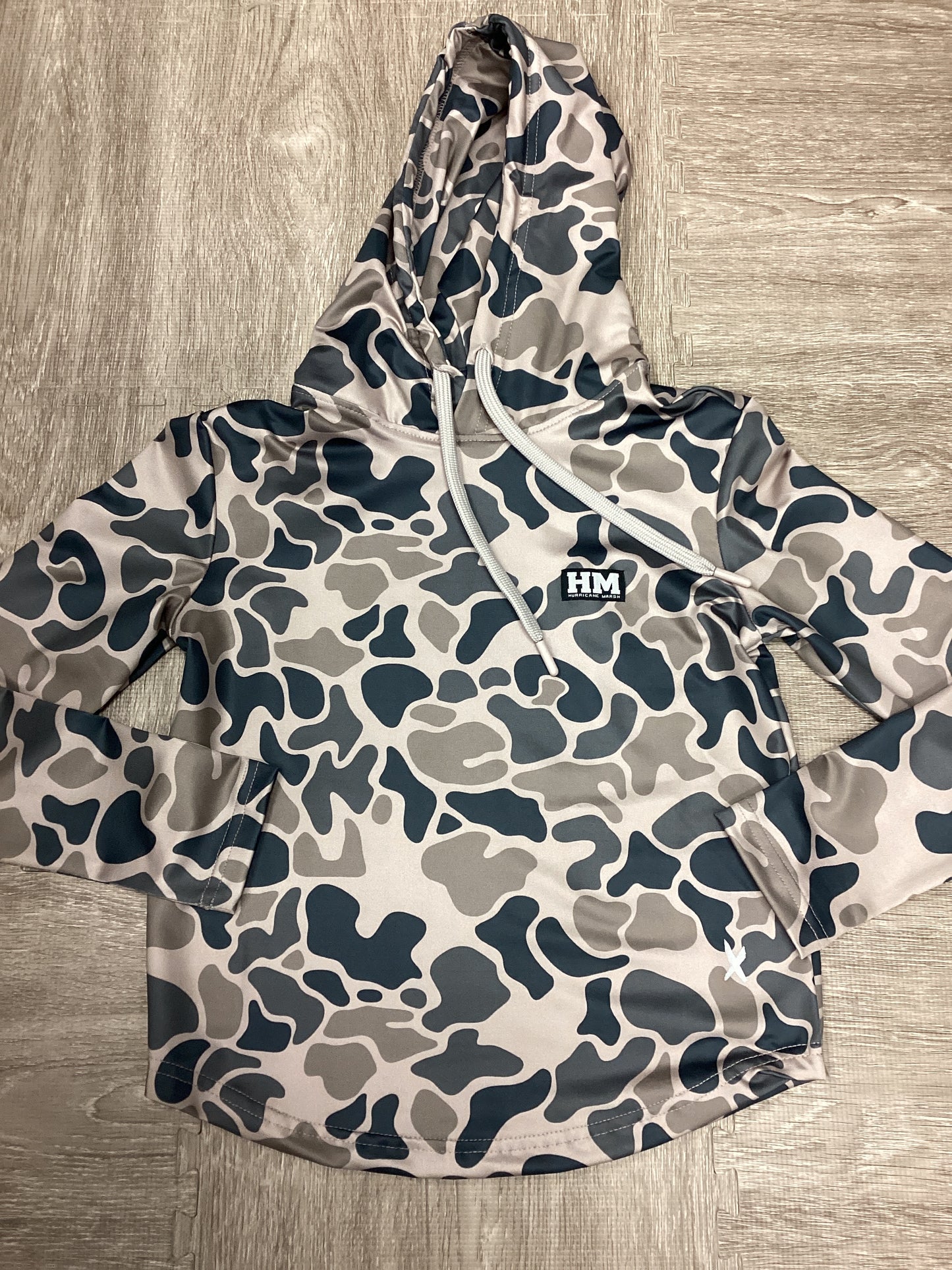 Youth Hurricane Marsh the Cache Camo Pursuit Performance Hoodie