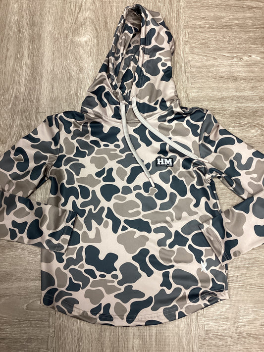 Youth Hurricane Marsh the Cache Camo Pursuit Performance Hoodie
