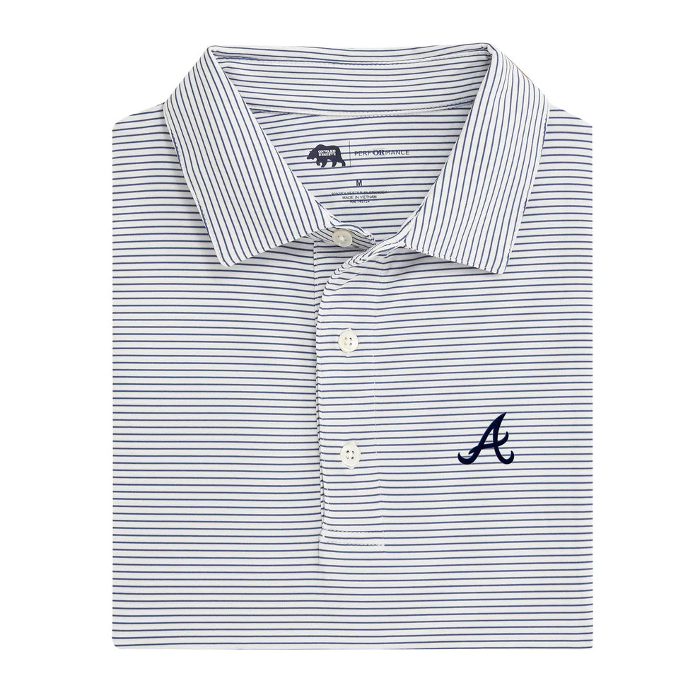 Onward Reserve Atlanta Braves Birdie Stripe Polo