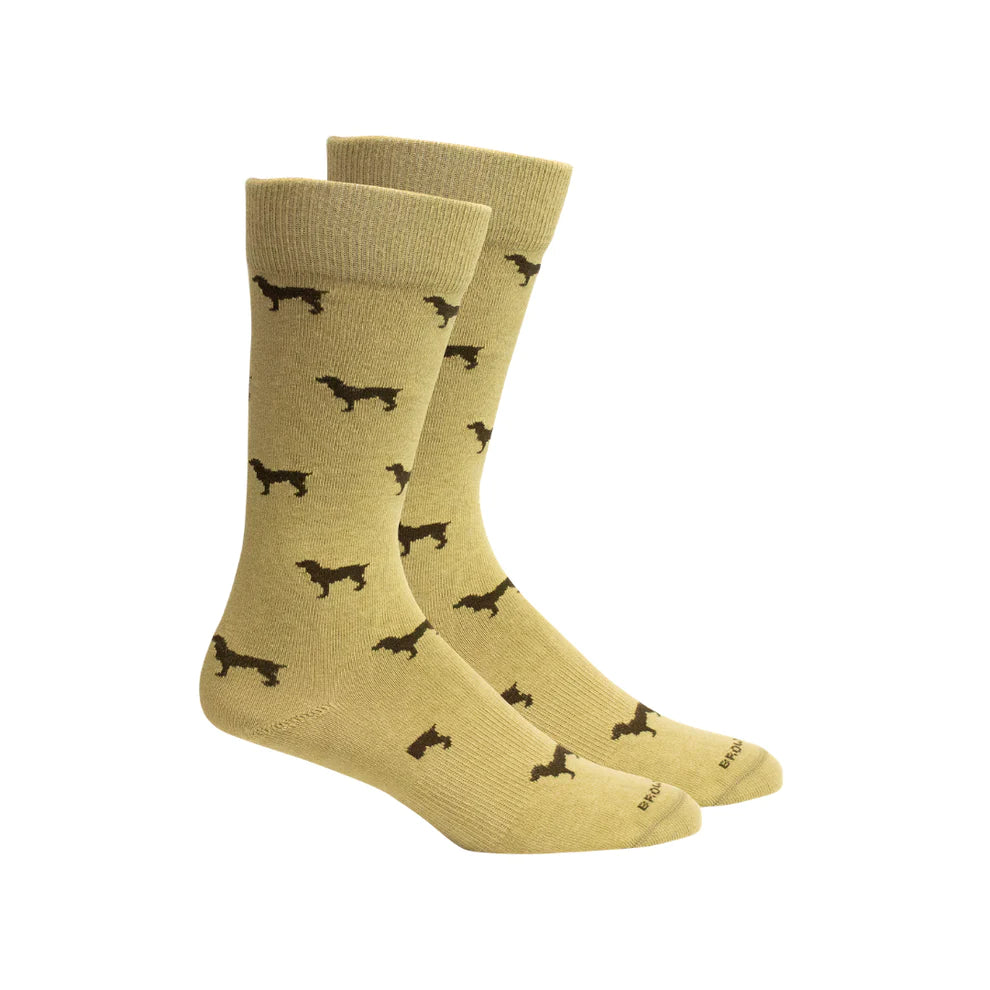 Brown Dog Beau Khaki Socks