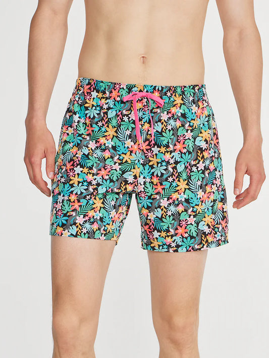 Chubbies Bloomerangs 5.5 Swim Trunks in Black