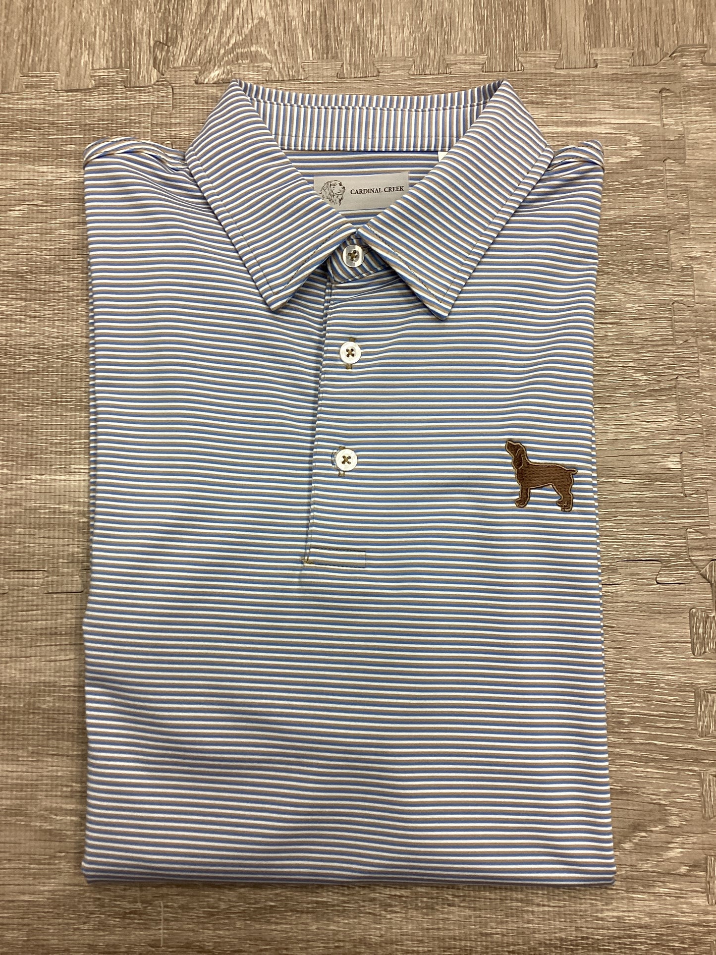 Cardinal Creek Blue/Khaki/White Polo