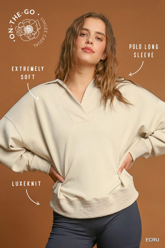 Cream Luxeknit Top by Umgee