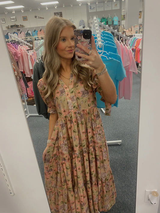 Florals in Camel by Entro