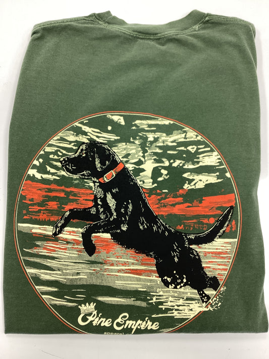 Pine Empire Artist Drawn Jumping Black Lab
