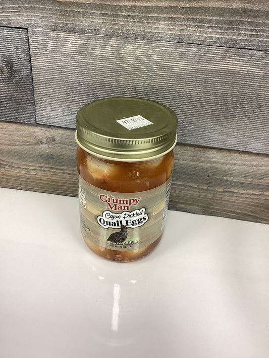The Grumpy Man Cajun Pickled Quail Eggs