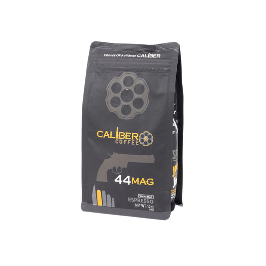 Caliber Coffee .44 Mag Expresso Roast 12oz Whole Bean