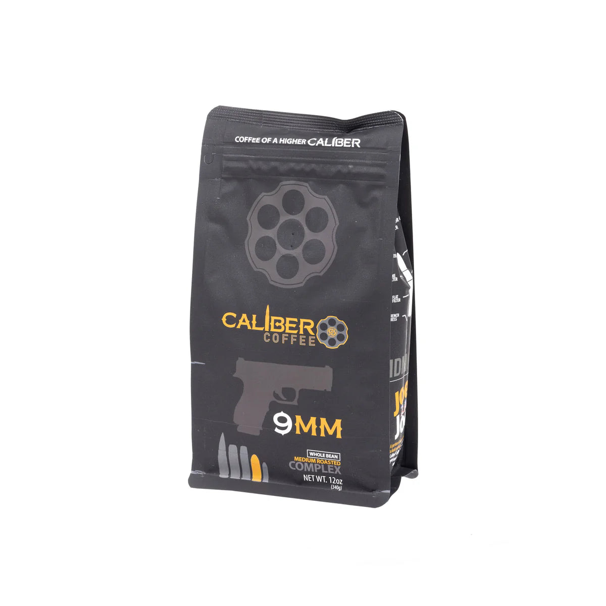 Caliber Coffee 9mm Medium Roast 12oz Whole Bean