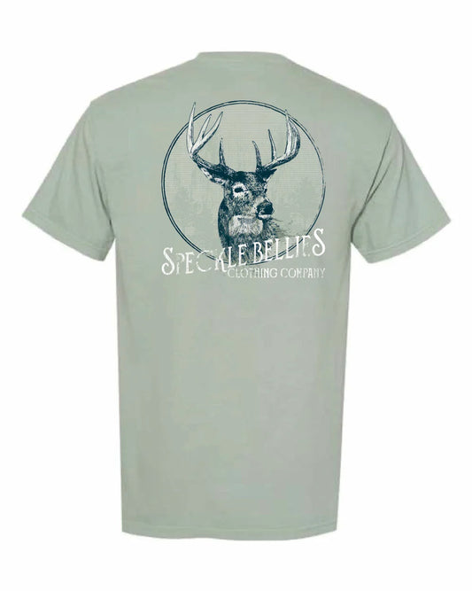 Speckle Bellies Circle Buck Pocket Tee