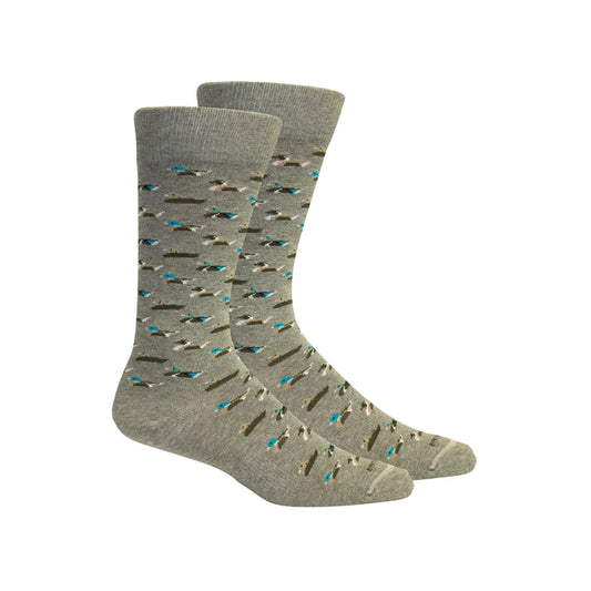 Brown Dog Currituck Lt Grey Socks