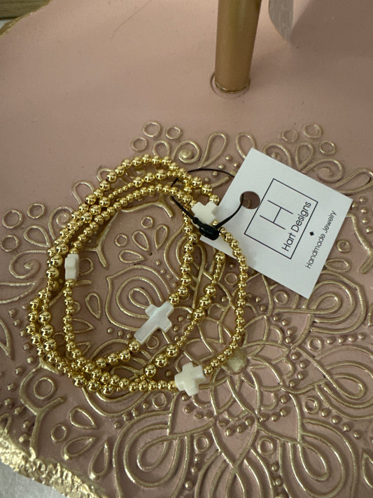 Hart Designs Cross Bracelets 3pc