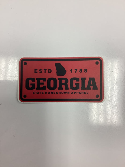 Georgia State Homegrown Apparel Decal