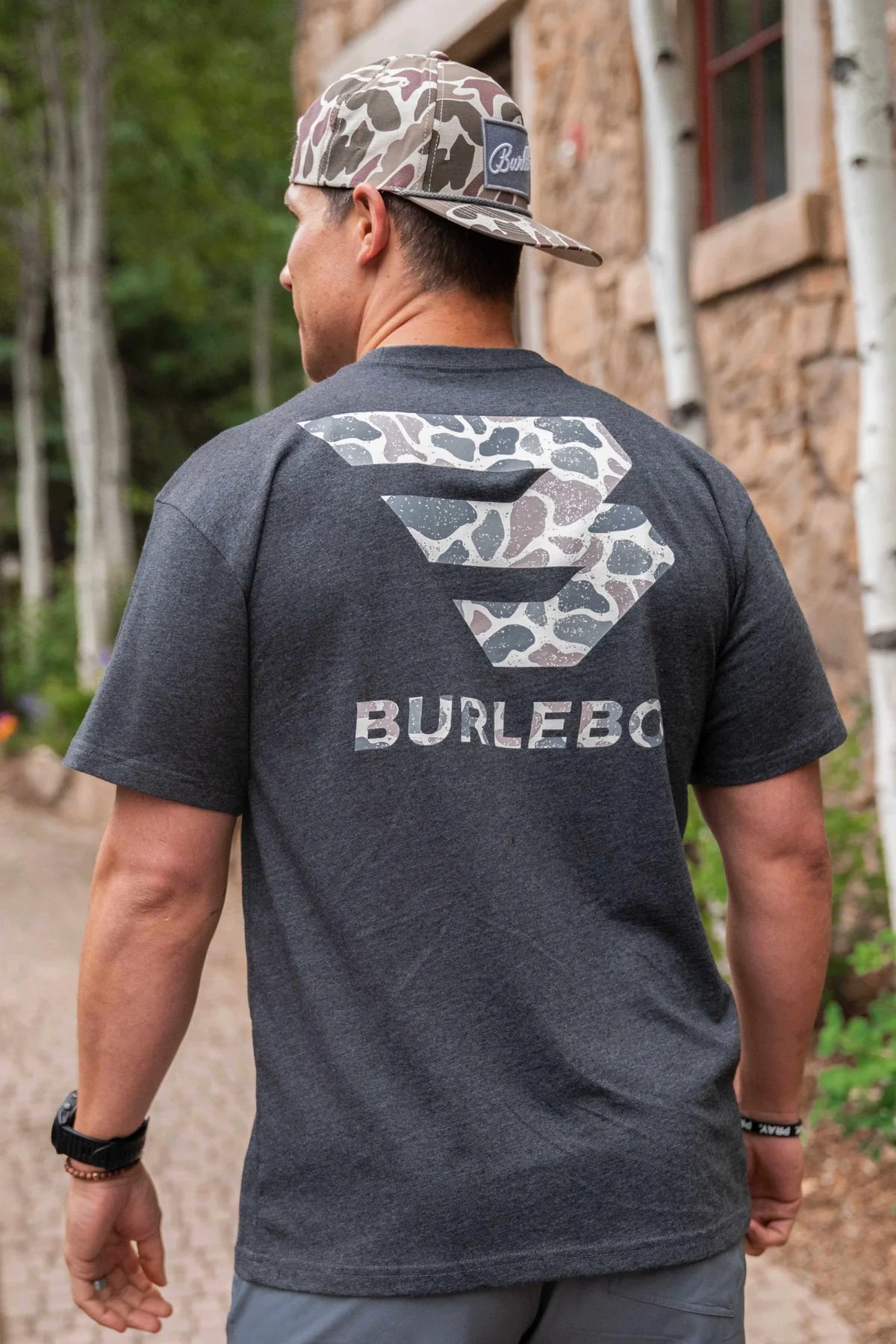 Burlebo Classic Deer Camo Signature Logo Tee