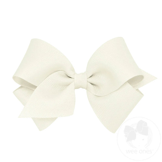 Wee Ones Antique White Bow Size small