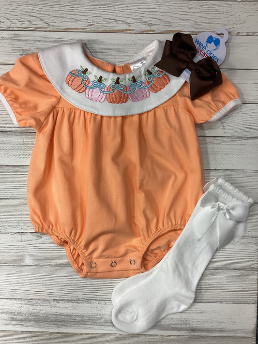 Pumpkin Collar Romper