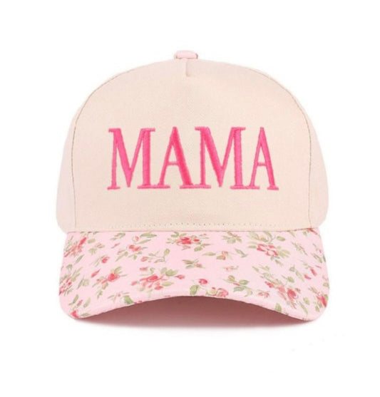 Floral Mama Two Tone Canvas Hat