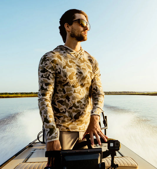 Free Fly Barrier Island Camo Hoodie