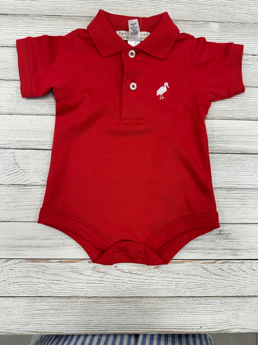 Beaufort Bonnet Prim & Proper Red Onesie