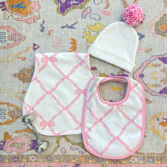 Beaufort Bonnet Burp Me Bib Belle Meade Bow
