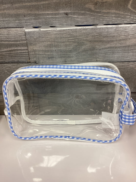 TRVL Gingham Blue/Clear Bag