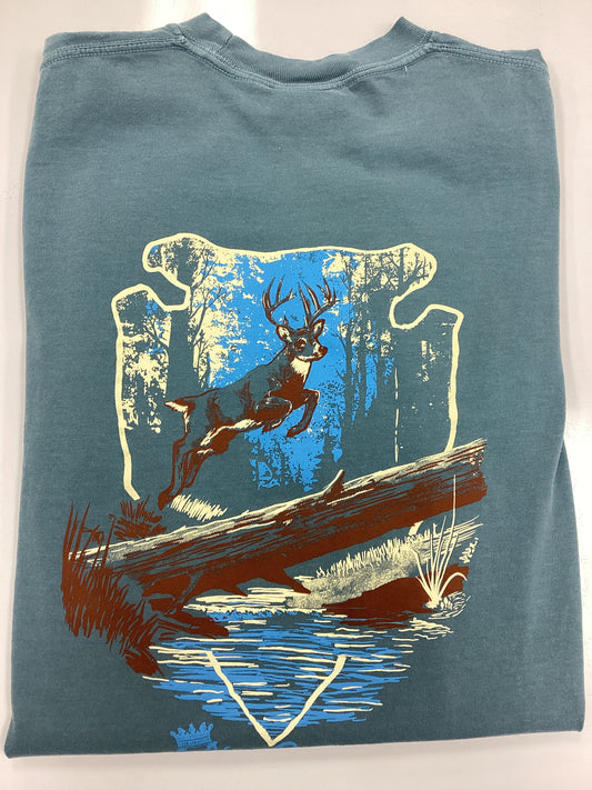 Pine Empire Artist Drawn Jumping Buck