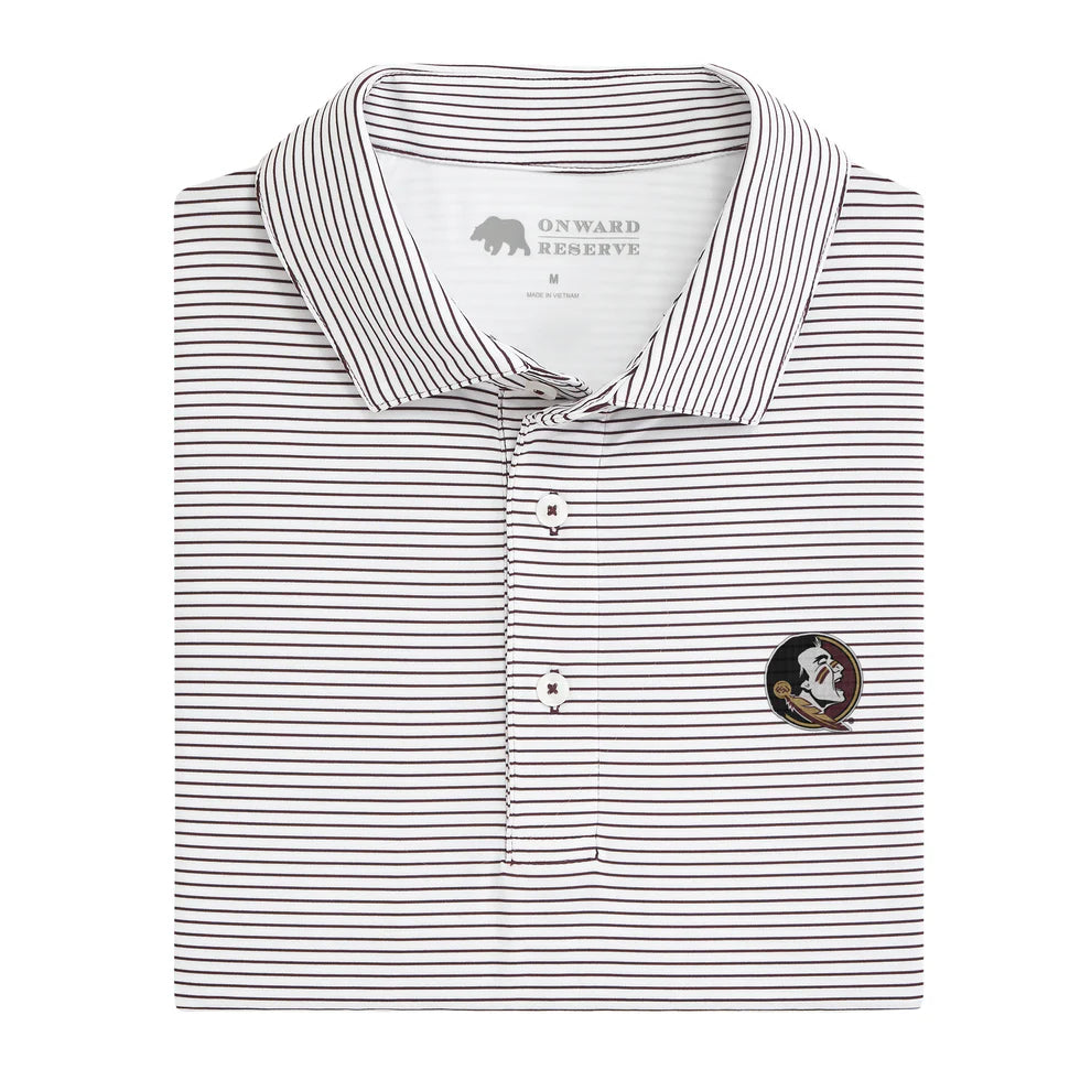 Onward Reserve Birdie Stripe FSU Polo