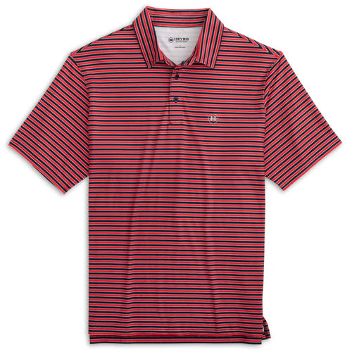 HEYBO Intercoastal Red/Navy/White Polo