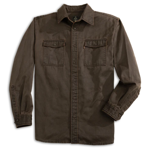 Heybo Keel Antique Cotton Jac Shirt Brown