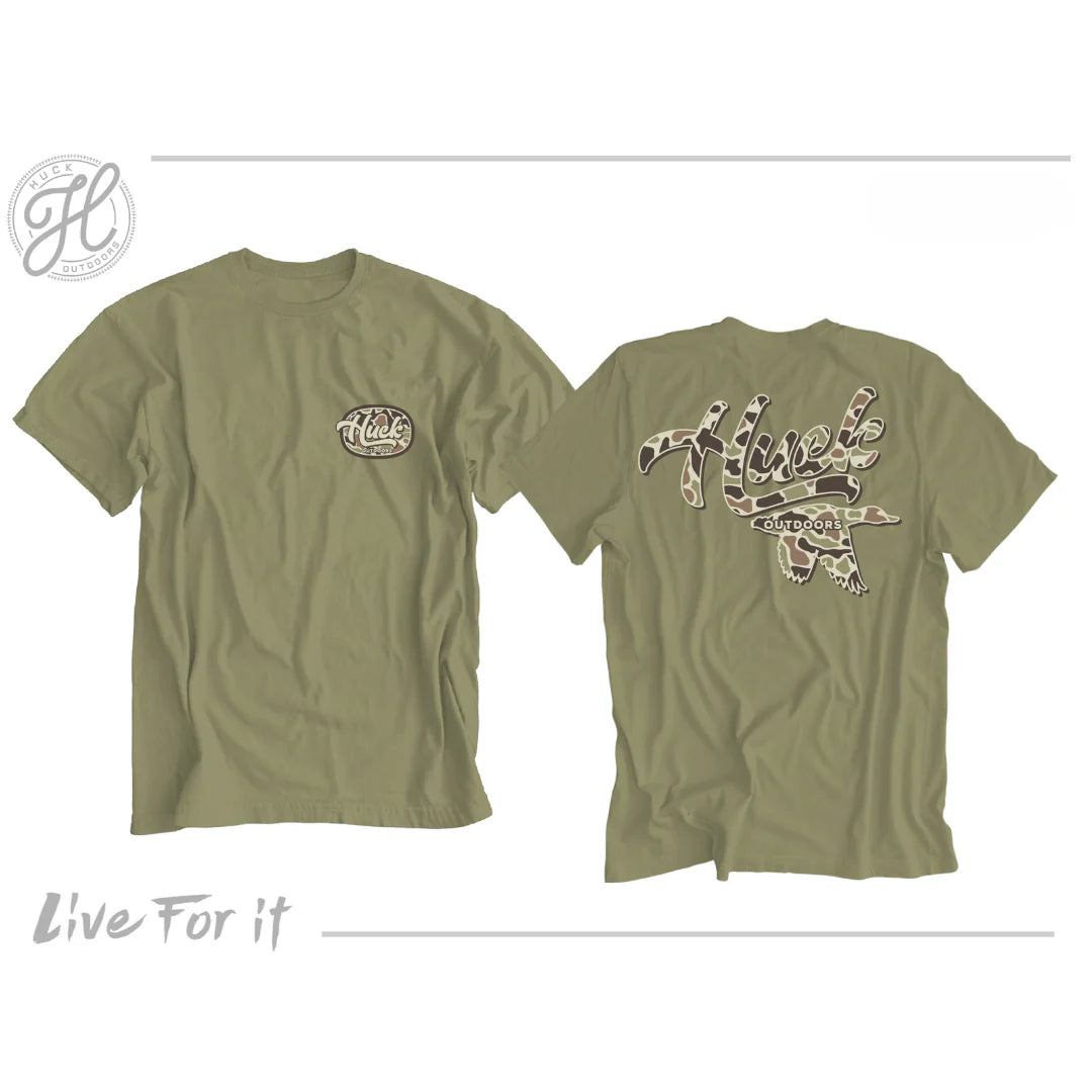 Huck Outdoors Old School Camo Tee