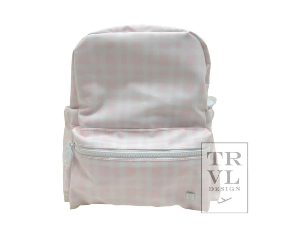 TRVL Pimlico Plaid Pink Mini Backpack