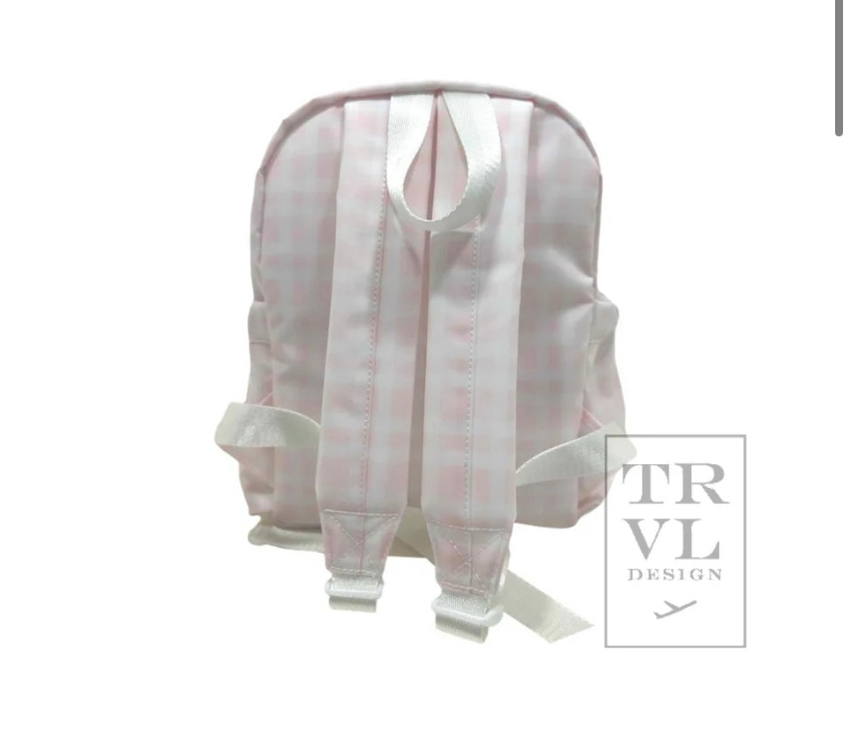 TRVL Pimlico Plaid Pink Mini Backpack