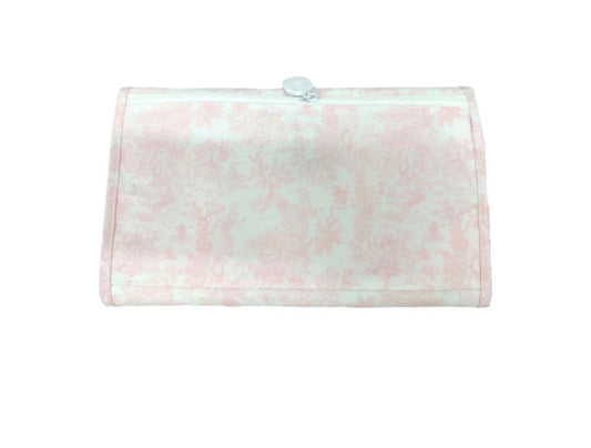 TRVL Bunny Toile Pink Changing Pad