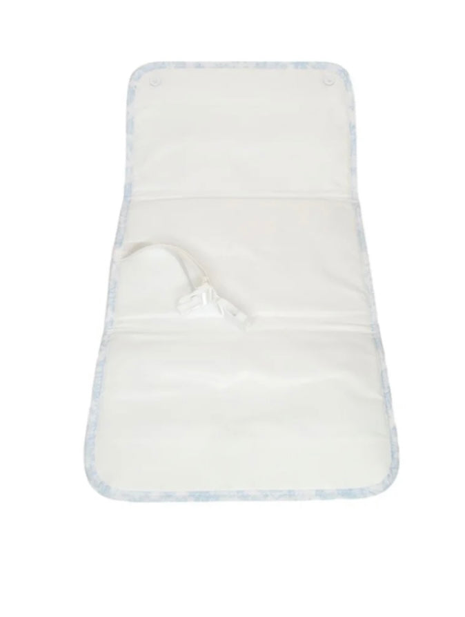 TRVL Bunny Toile Blue Changing Pad