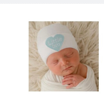 ilybean Little Bro Heart Beanie Newborn