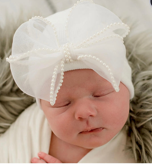 ilybean Greta Bow Newborn Beanie