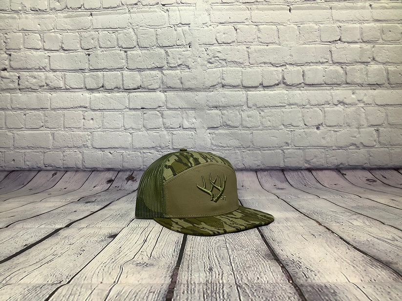 Speckle Bellies Rack SB Antler Bottomland 7 Panel Hat