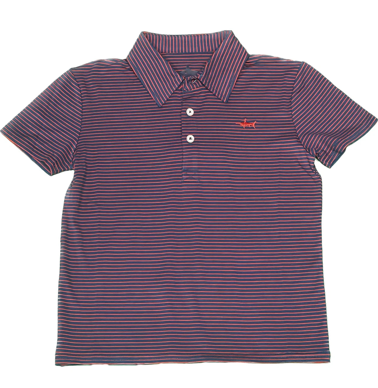 Saltwater Boys Banks Polo Navy/Red Stripe