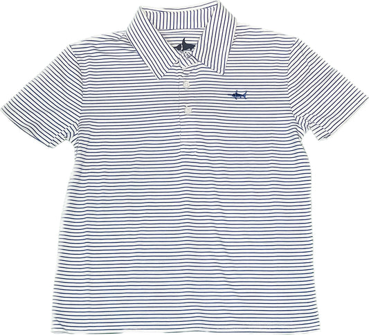 Saltwater Boys Navy/White Polo