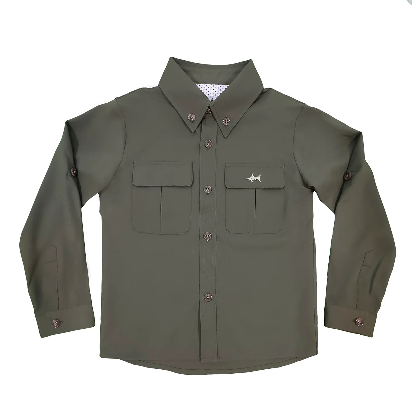 Saltwater Boys Olive Flagler Shirt