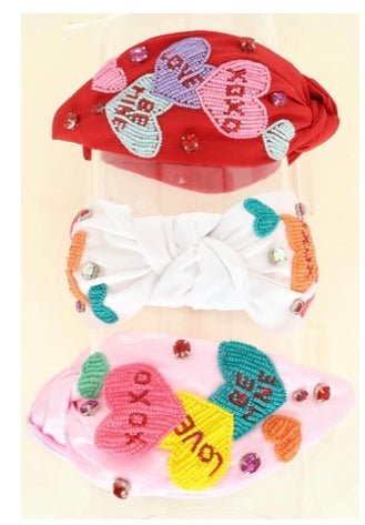 Red or Pink Love XOXO Headband