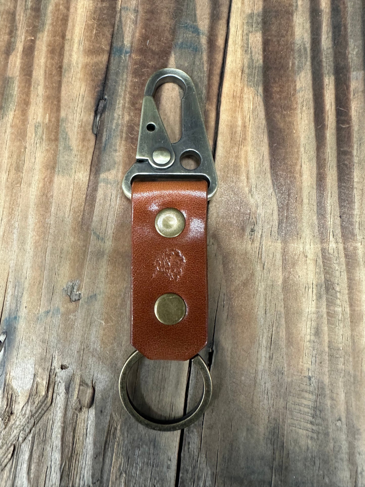 Patriot Leather Keychain