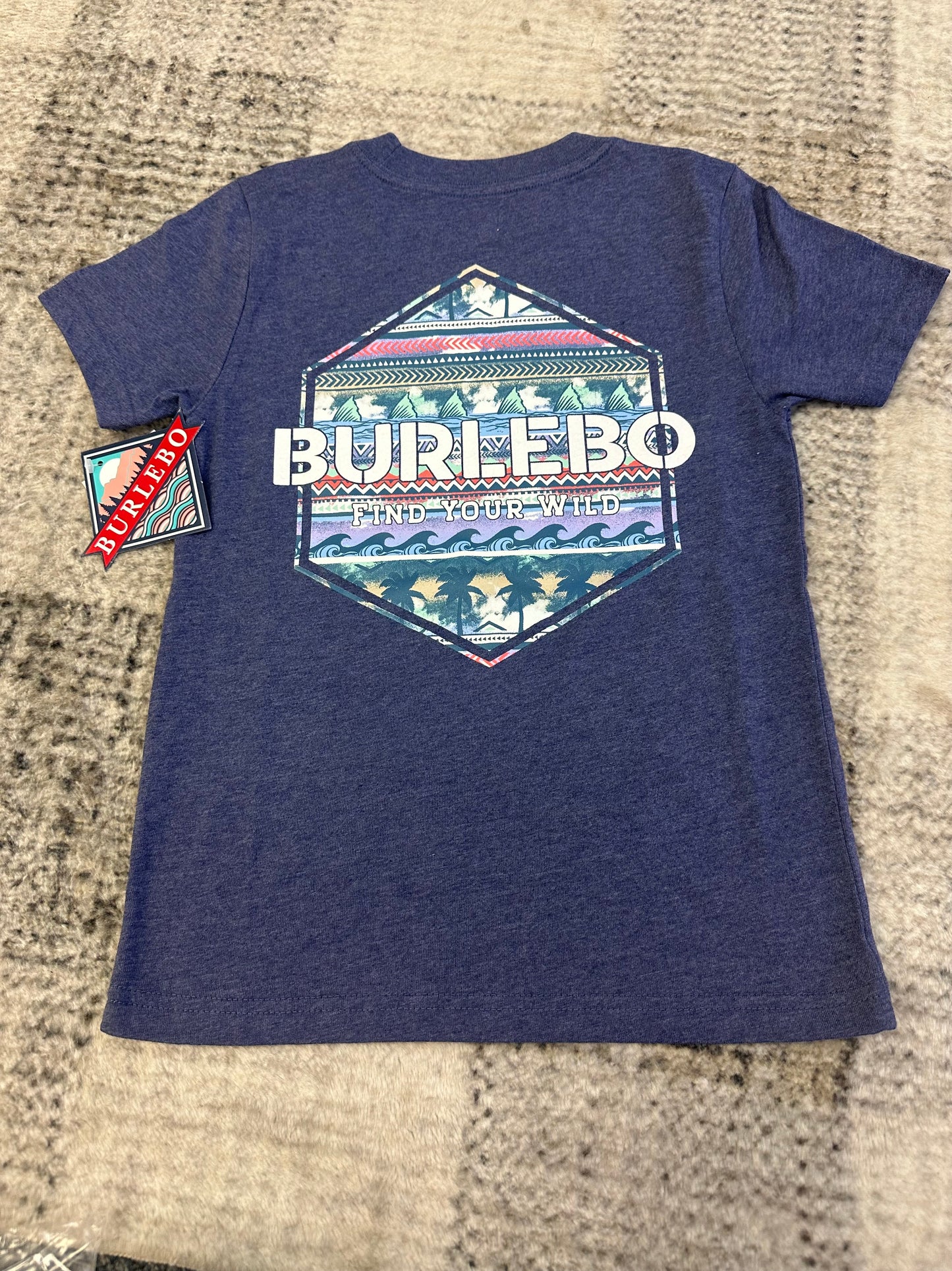 Burlebo Youth Palms & Fins Tee