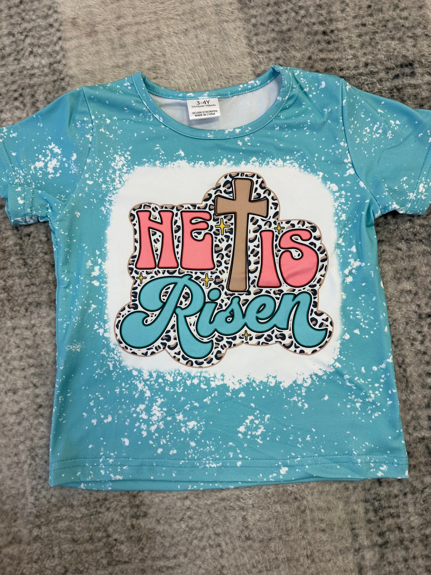 Girl's He is Risen Tee