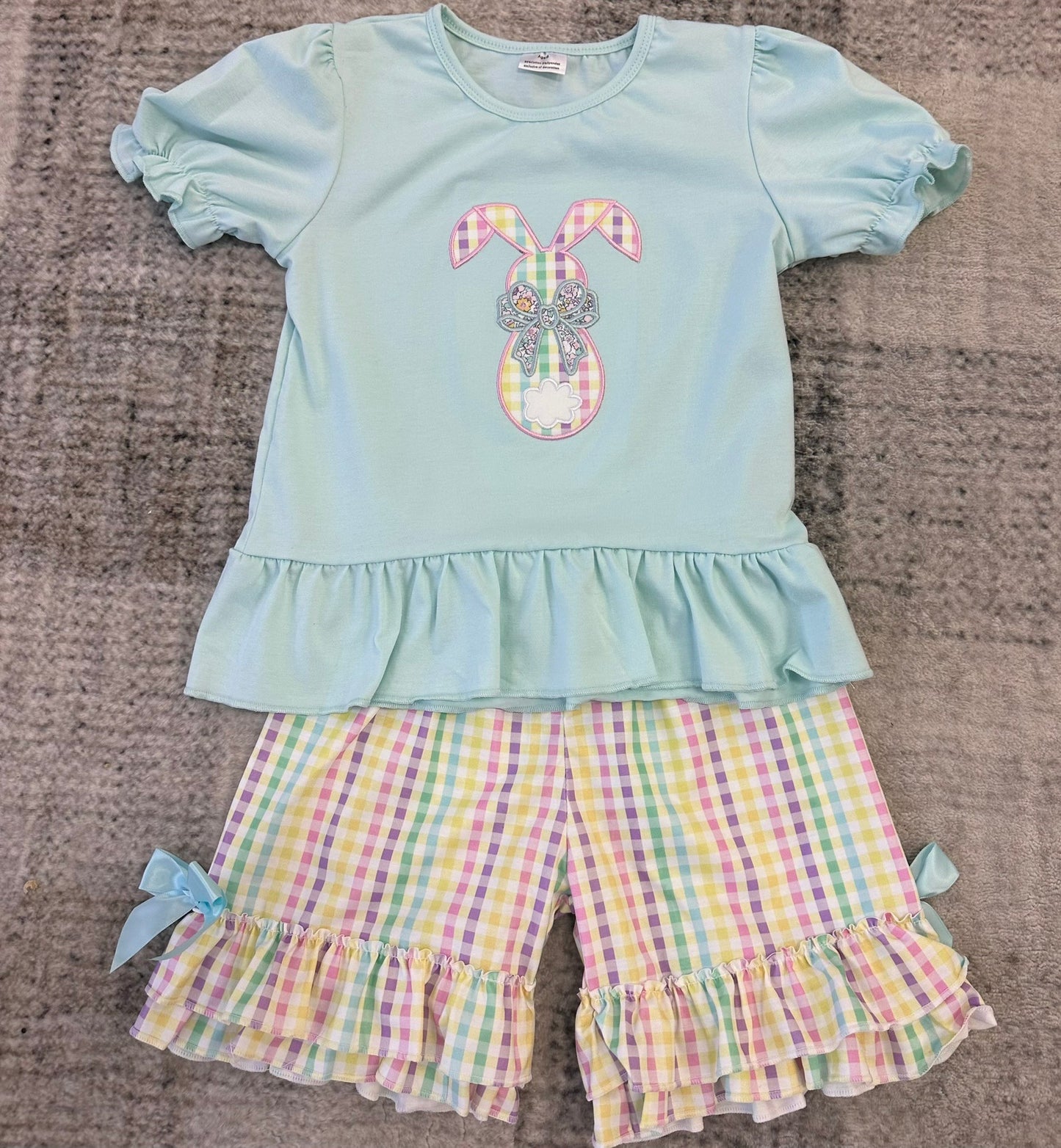 Girl's Appilque Easter 2pc